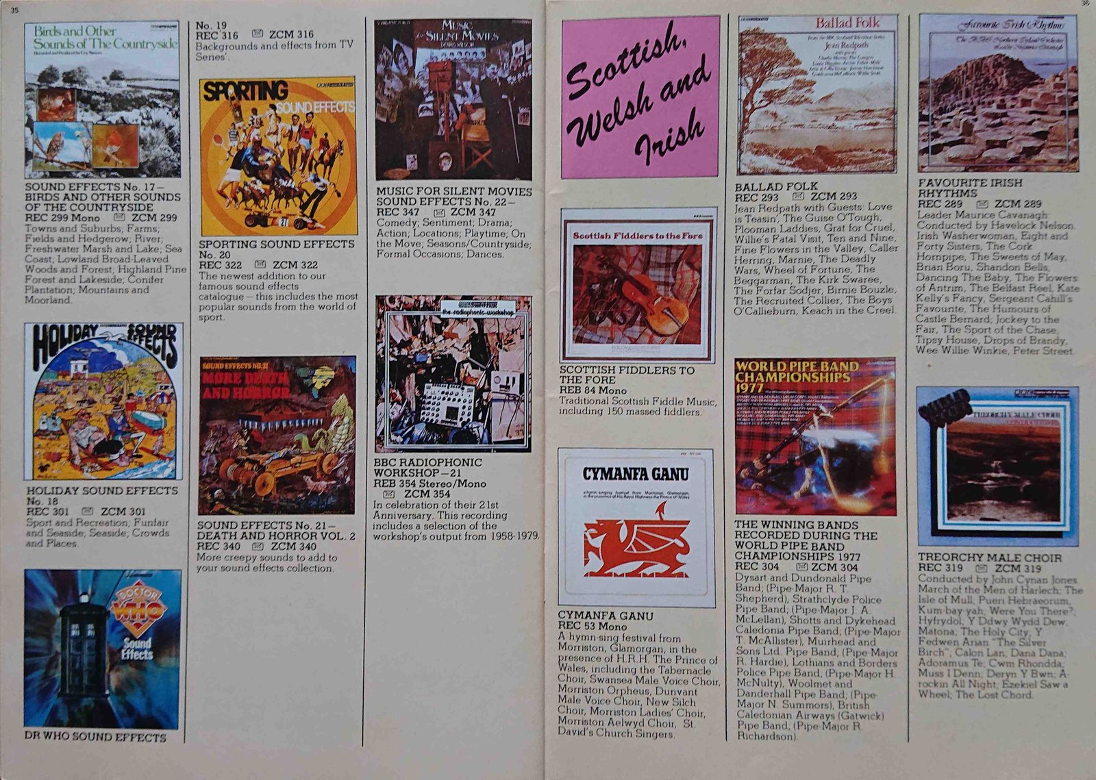 Other pages of catalogue BBC Records catalogue 1983